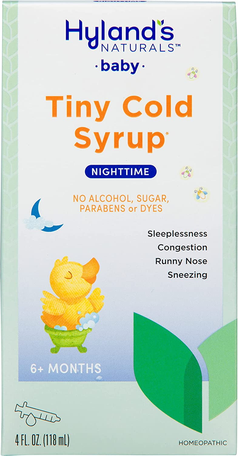 Hylands Naturals Baby Nighttime Tiny Cold Syrup, Natural Relief - 4 Oz, 2 Pack