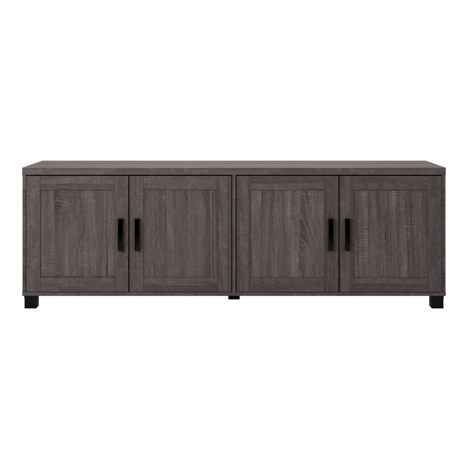 CorLiving - Virlomi Collection TV Stand with Enclosed Cabinets for Most TVs up to 85"