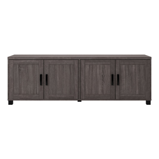 CorLiving - Virlomi Collection TV Stand with Enclosed Cabinets for Most TVs up to 85"