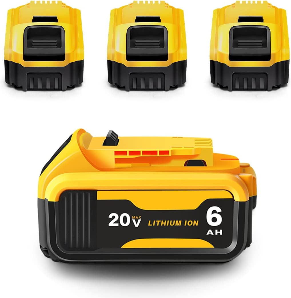 Replacement for Dewalt 20V Battery 6.0ah,4 Packs