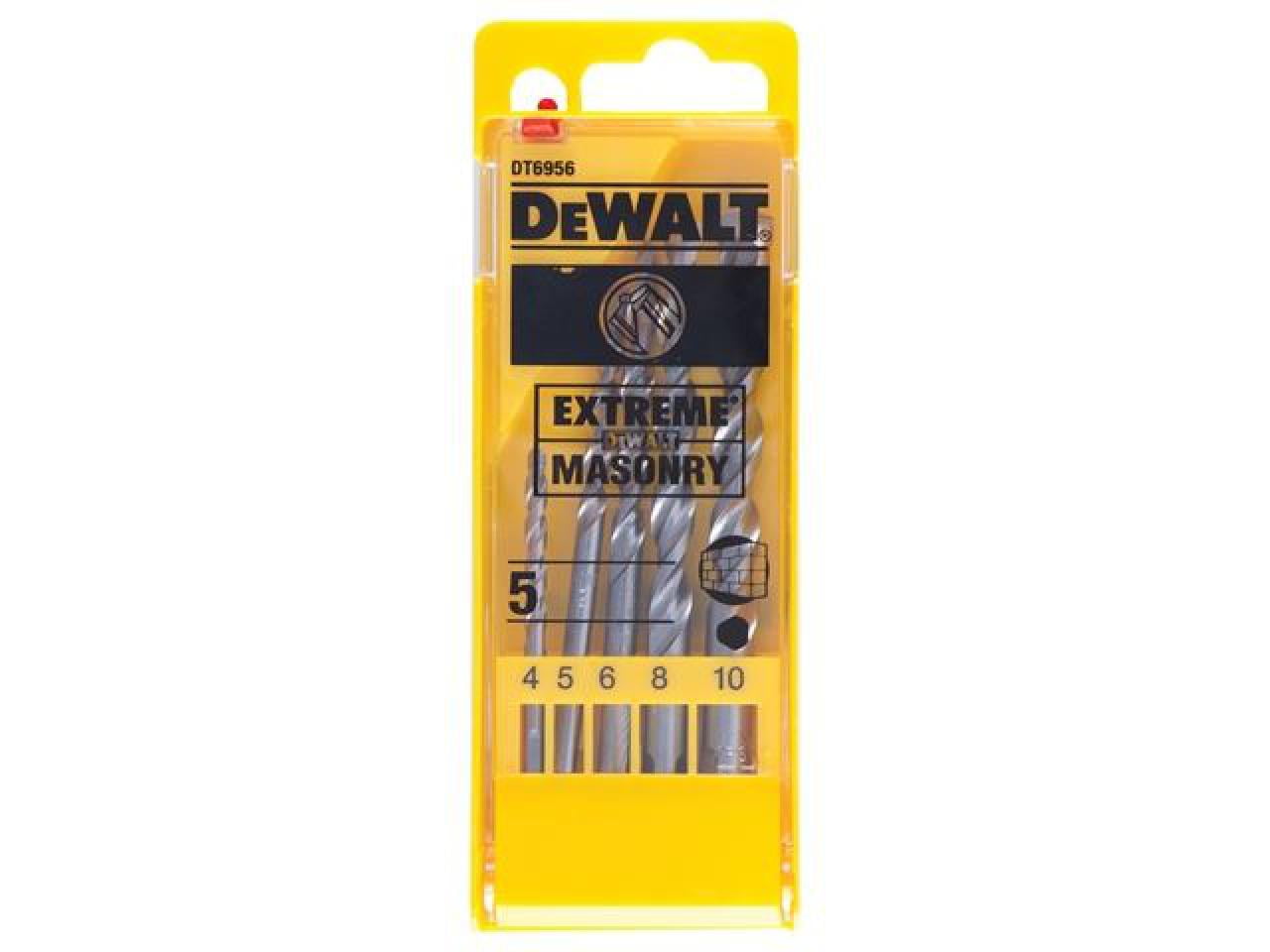 DEWALT - Extreme Masonry Drill Bit Set, 5 Piece