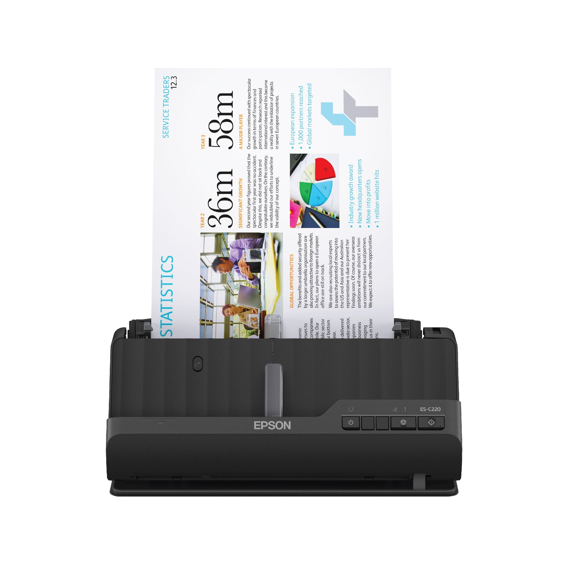 WorkForce ES-C220 Compact Desktop Document Scanner