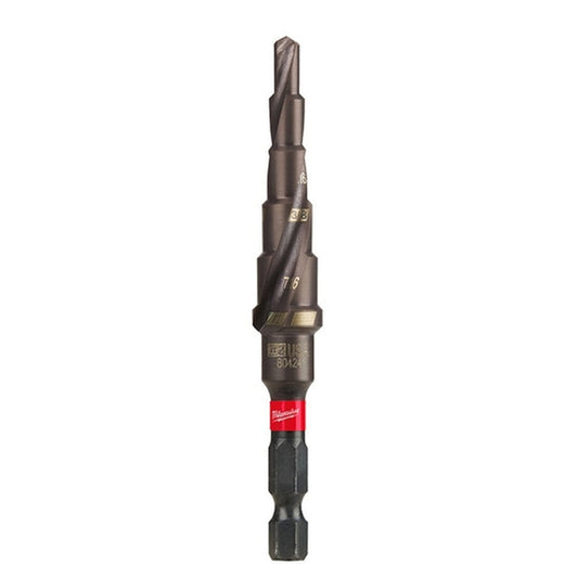 Pack of 1, Milwaukee 48-89-9242 Shockwave Impact Duty Step Bit #2 3/16 - 1/2