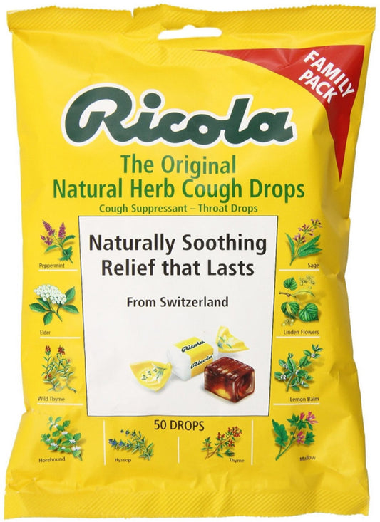 Ricola Natural Herb Cough Drops 50 Each (Pack of 3)