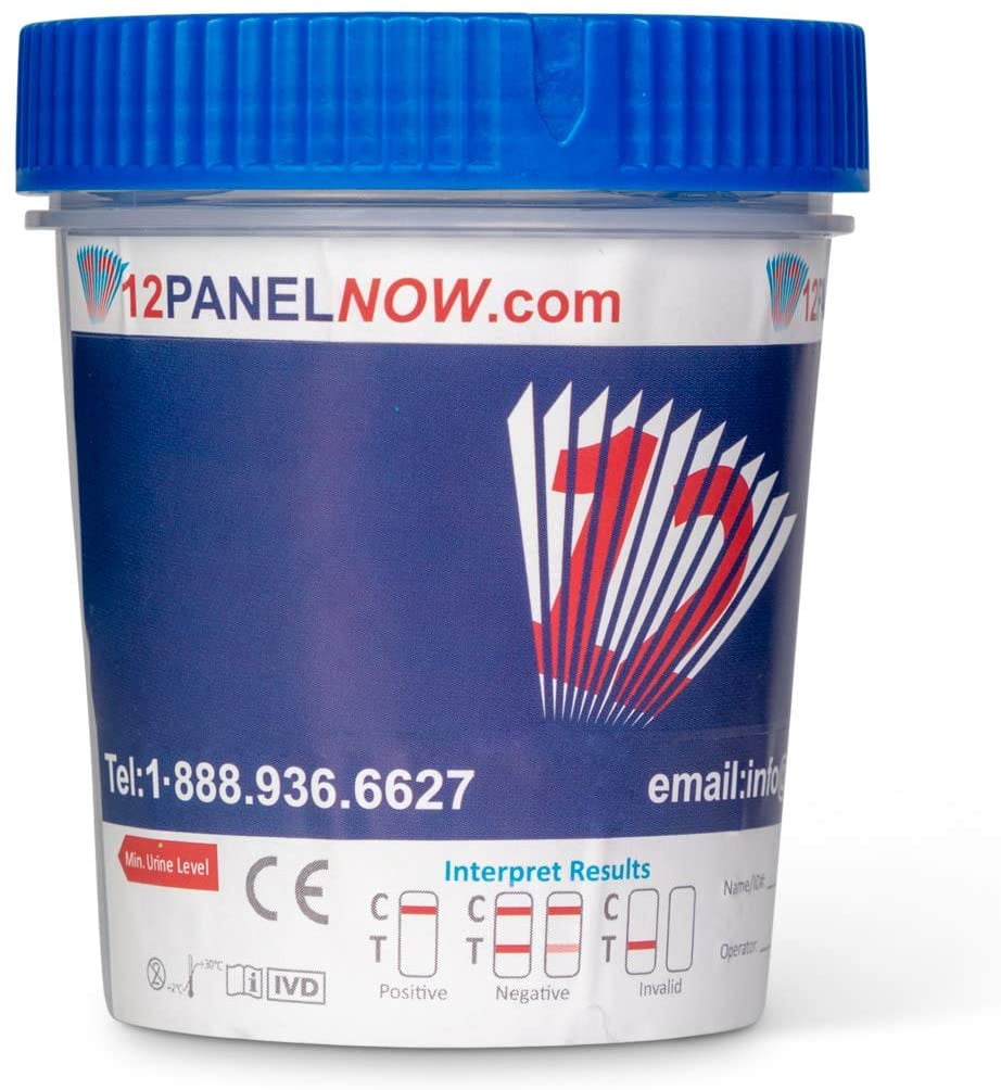 [10 Pack] 12panelnow.com Easy-Read 10 Panel Drug Test Cups, Detects Amp, Bup, Bzo, Coc, Mdma, Met, Mtd, Oxy, Opi, Thc