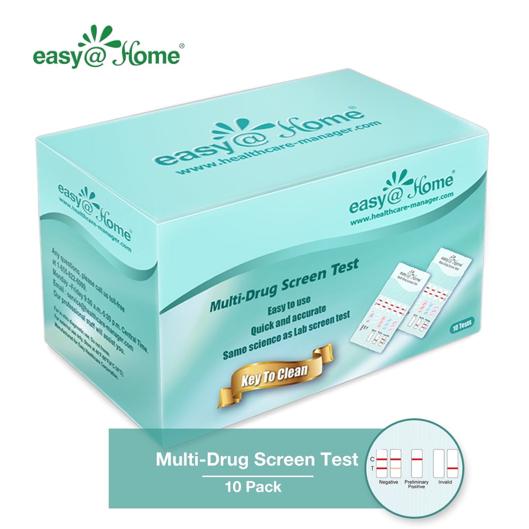 (10 Pack) Easy@Home 6 Panel Instant Urine Drug Test EDOAP-264