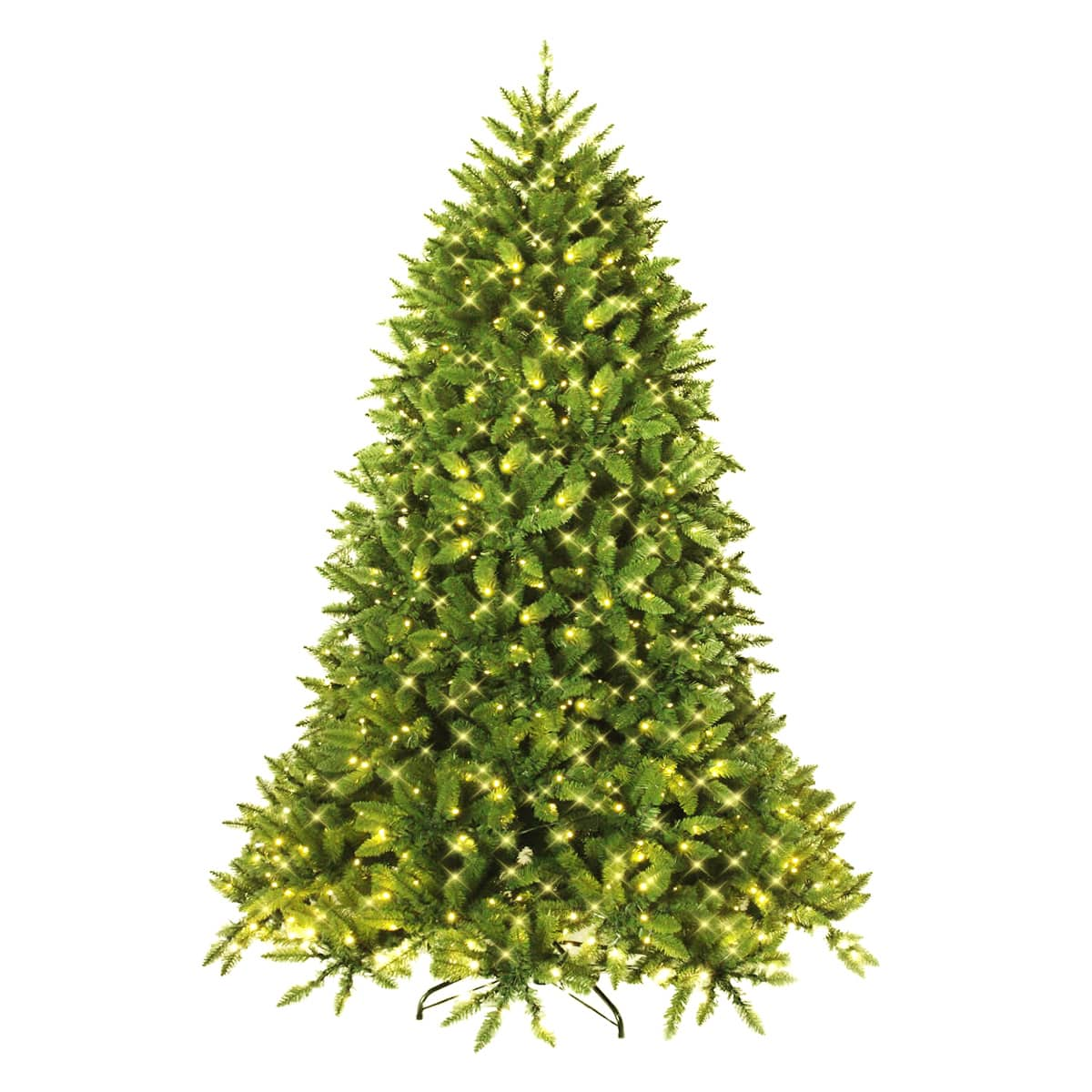 7.5ft Pre-lit PVC Christmas Fir Tree 8 Flash Mode