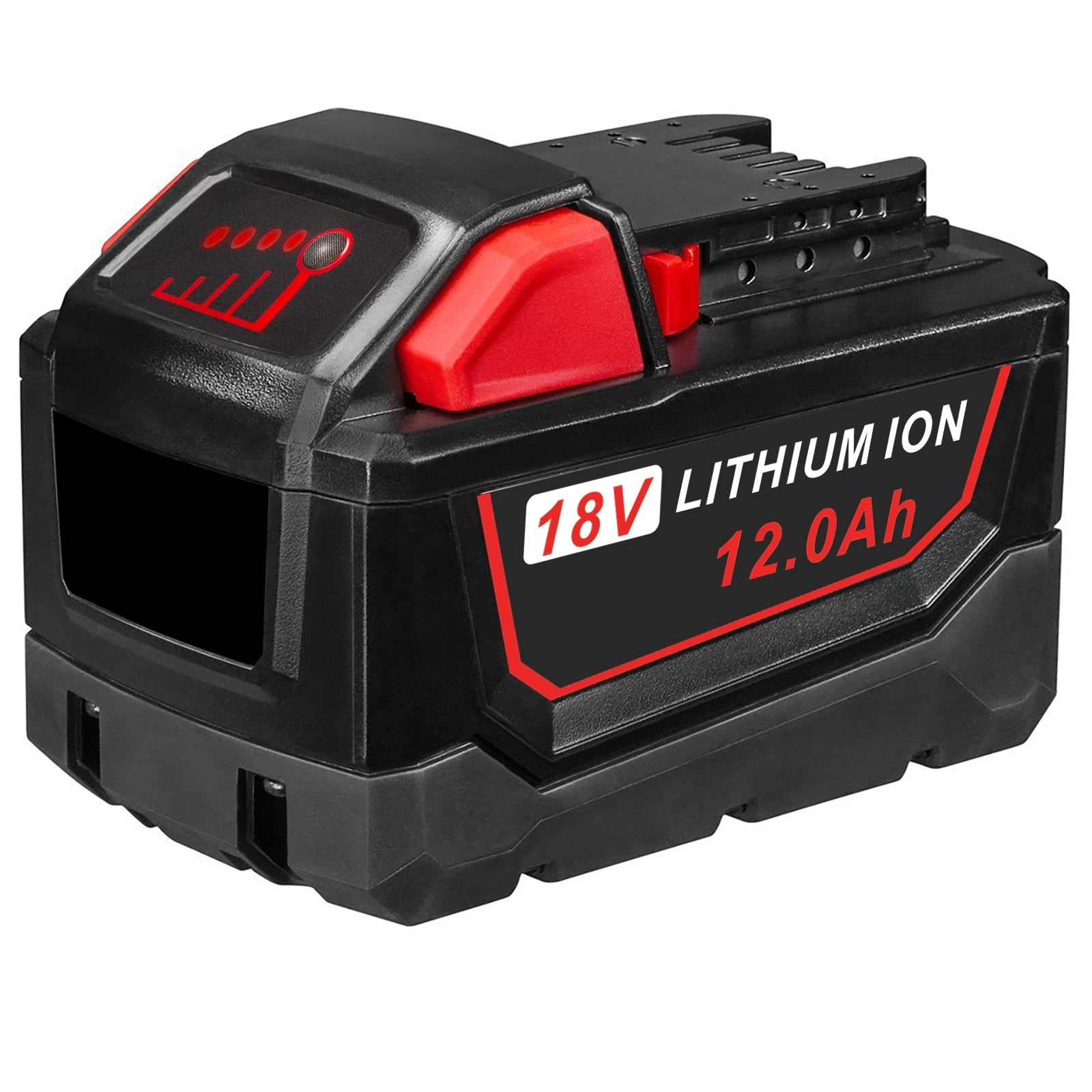 12.0Ah Extended Capacity Batteries, Lithium-Ion Tool Battery Replacement for Milwaukee