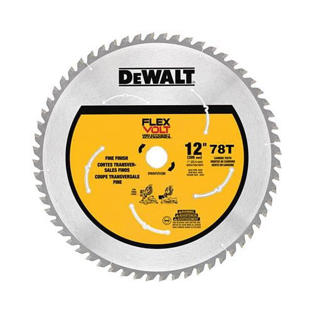 12" 78t Circ Saw Blade, Dewalt, DWAFV31278