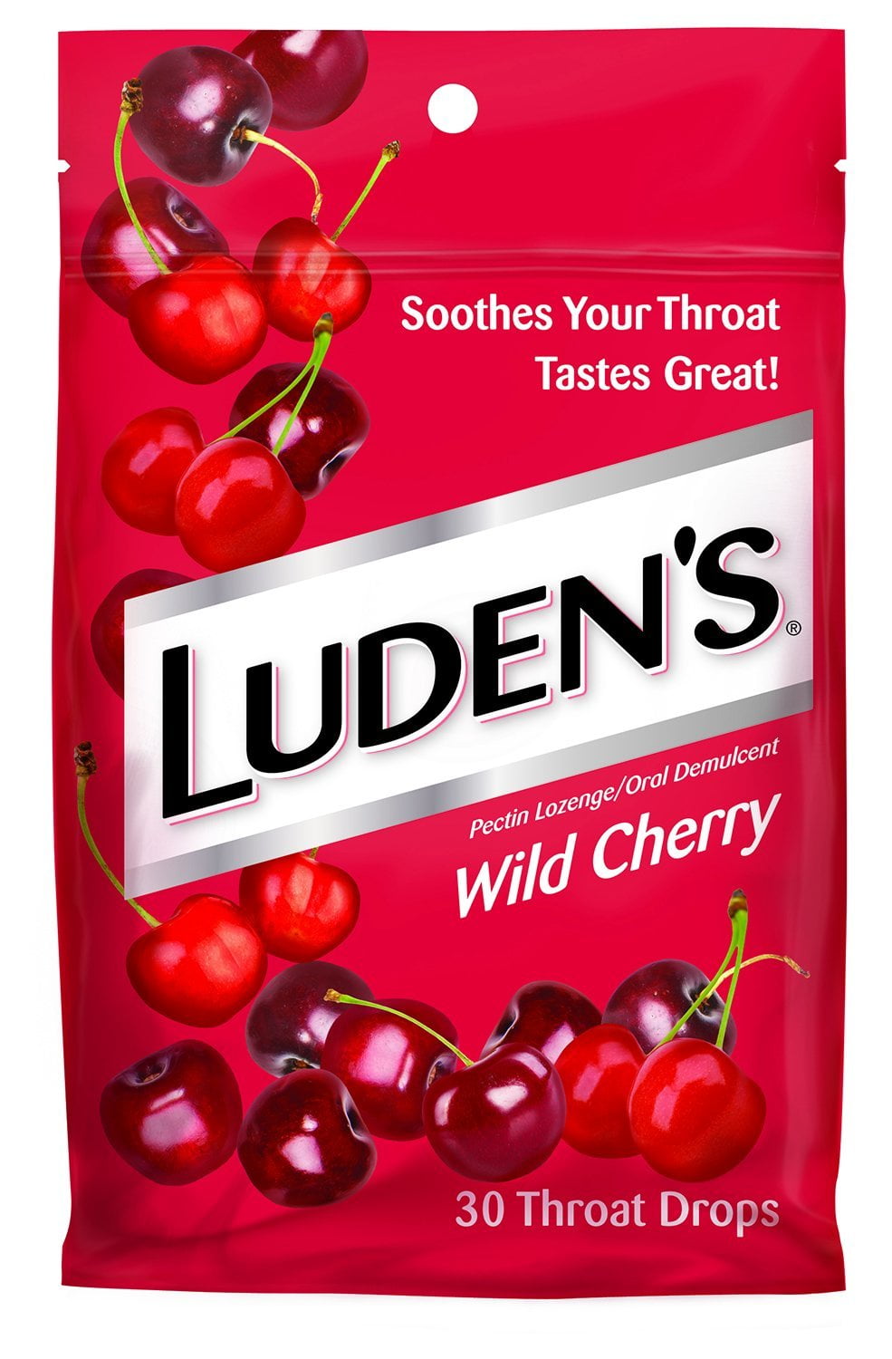 12 Pack Ludens Wild Cherry Cough Drops Throat Drops 30 Count Ea New Fresh Look!