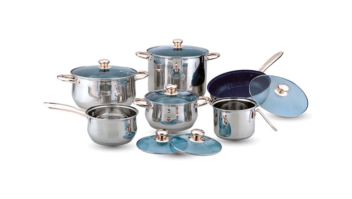 13pc Stainless Steel Cookware Set