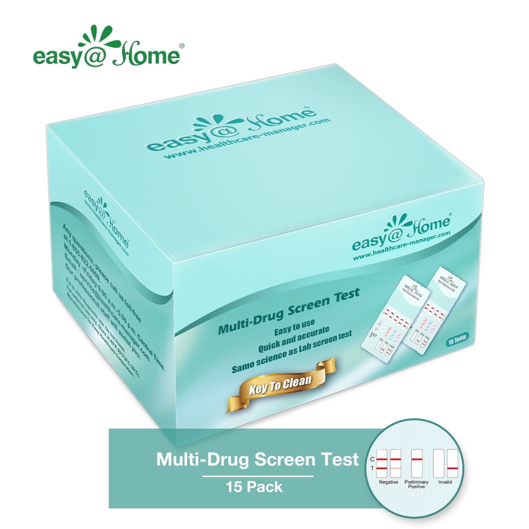 (15 Pack) Easy@Home 4 Panel Instant Urine Drug Test EDOAP-144