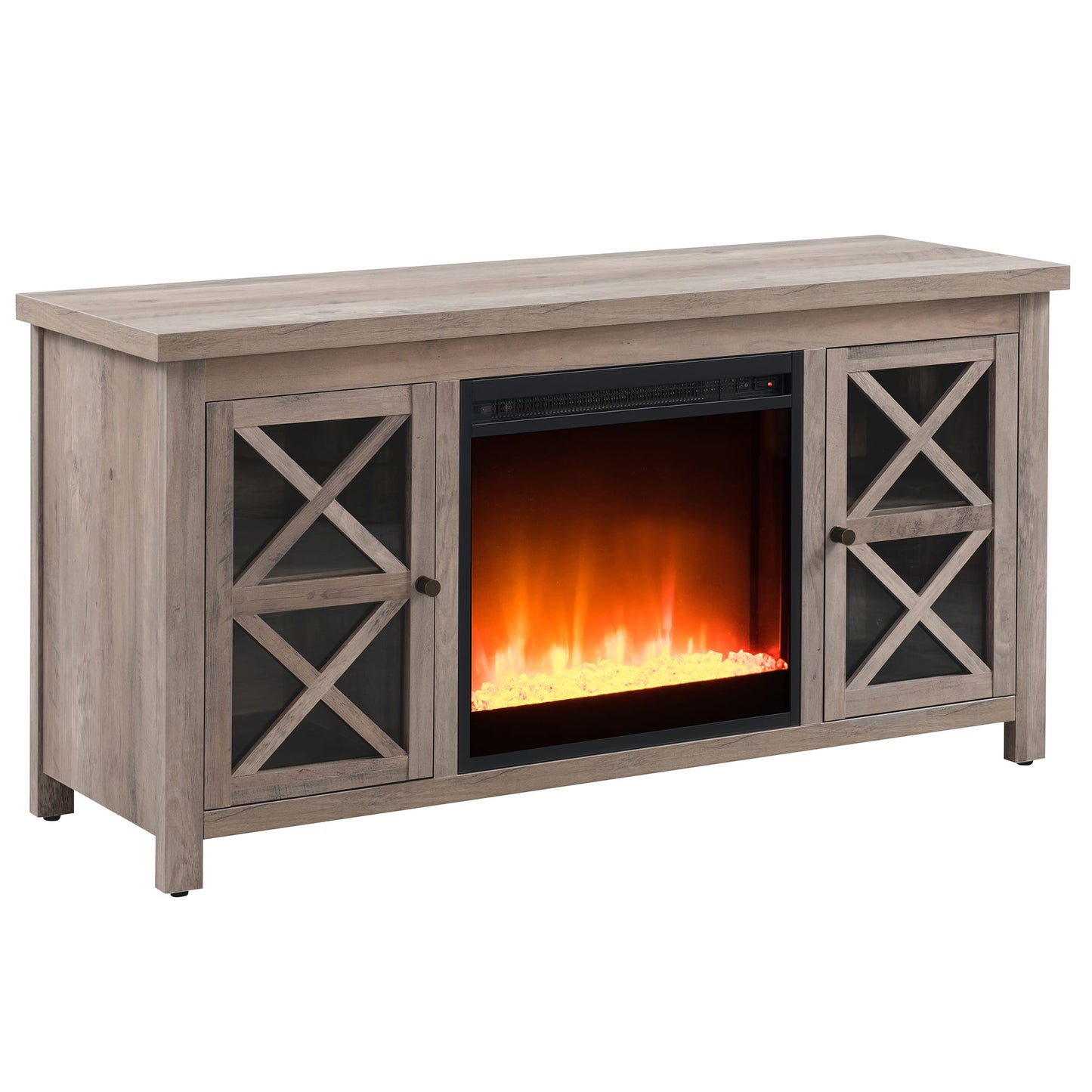 Portland Crystal Fireplace TV Stand for Most TVs up to 55"