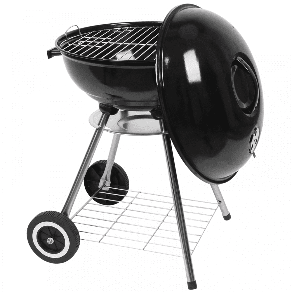 18 Inch Charcoal Grill for Outdoor Cooking Barbecue,High Round Charcoal BBQ Grill with Wheels and Storage Holder, for Outdoor Party Camping Picnic