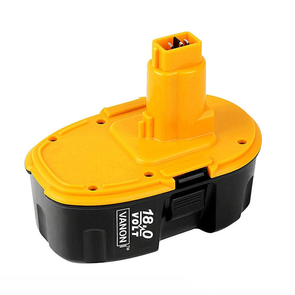 18V 6.0Ah for Dewalt XRP Battery Pack DC9098, 99, 96 NiMH/Li-Ion DC9099, 1X Battery, 4.6 Ah Yellow+Black