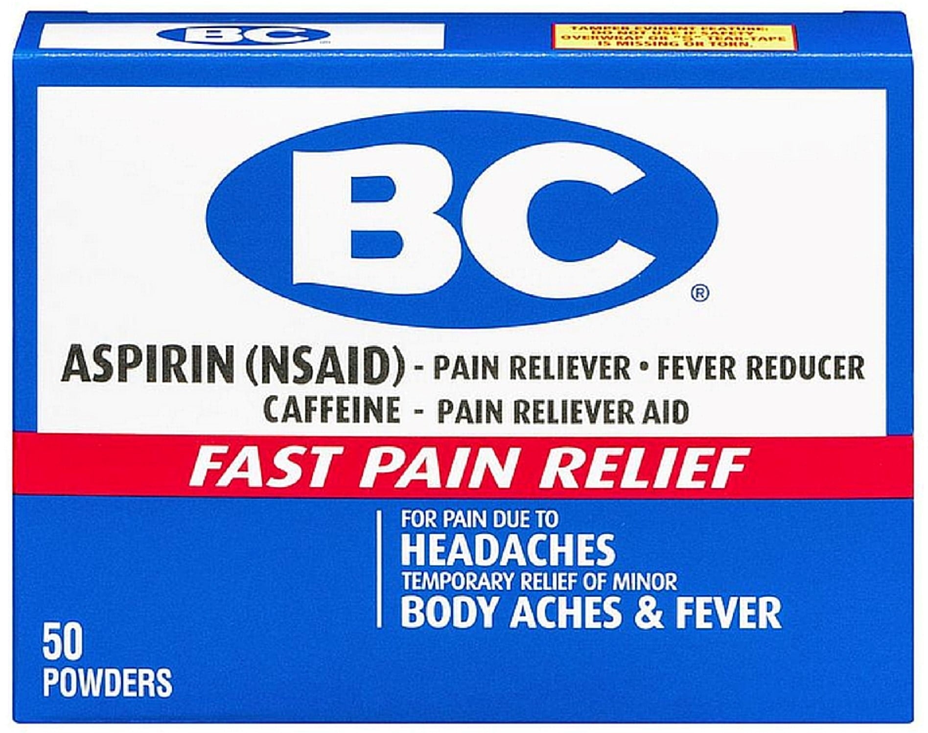 BC Aspirin Fast Pain Relief Powder 50 ea (Pack of 3)