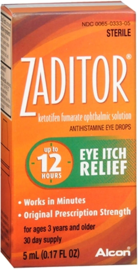 Zaditor Antihistamine Eye Drops 0.17 oz (Pack of 2)