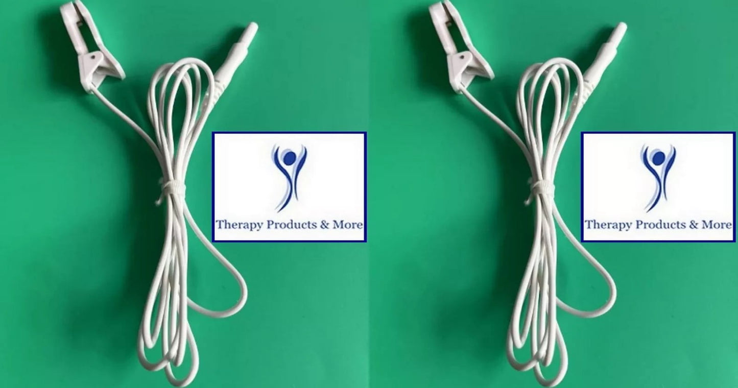 2 Healy Compatible Ear clip cable electrodes Pair