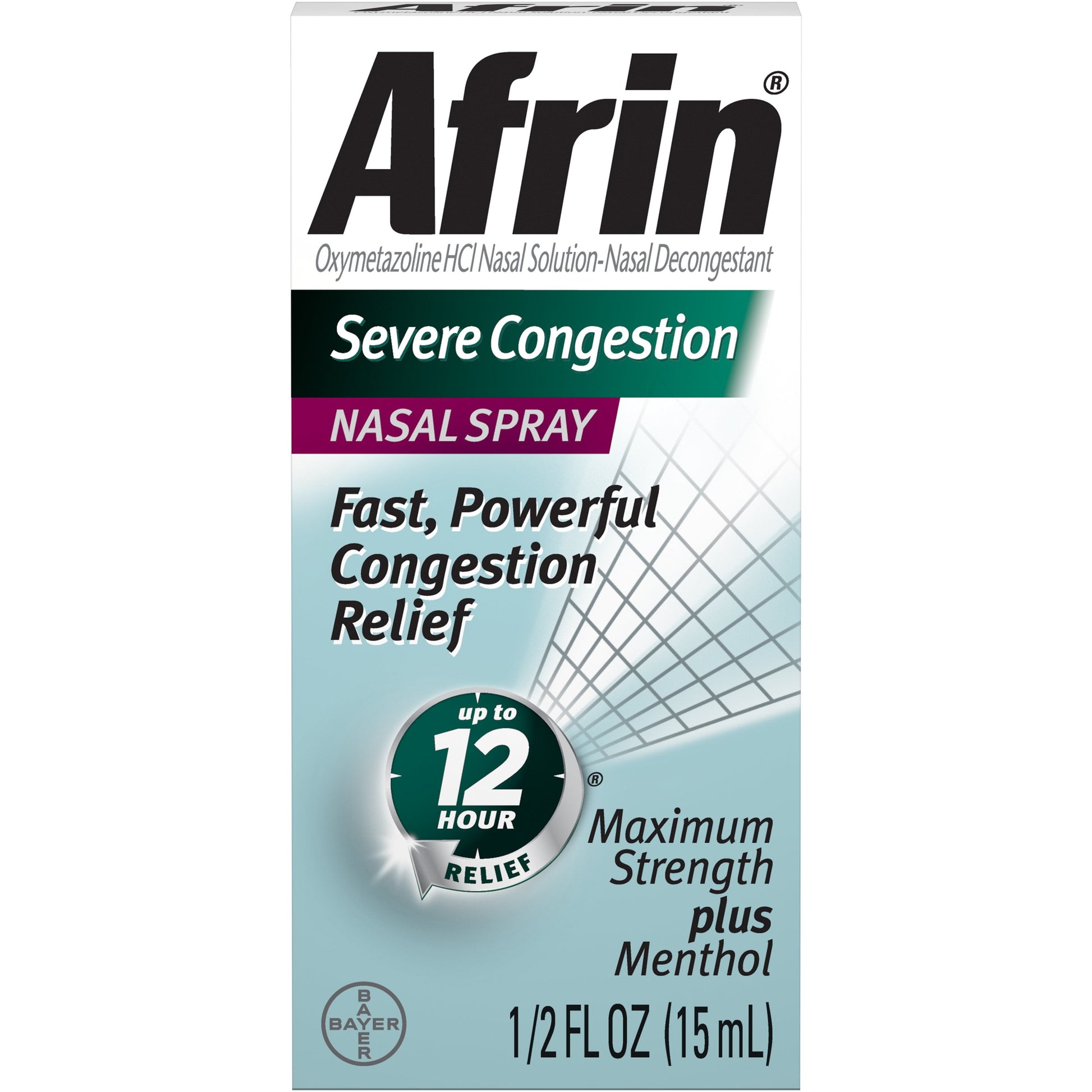 2 Pack - Afrin Severe Congestion Nasal Spray 15 mL