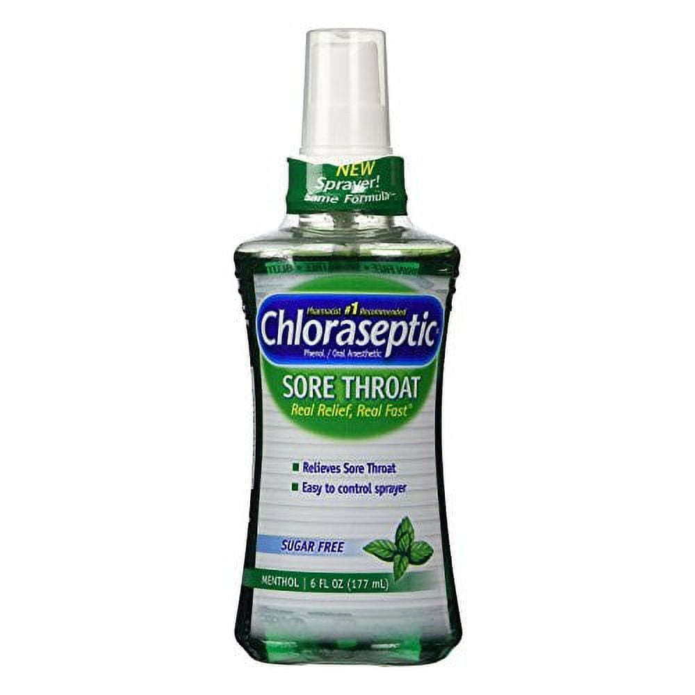 2 Pack - Chloraseptic Sore Throat Spray Menthol 6 oz Each