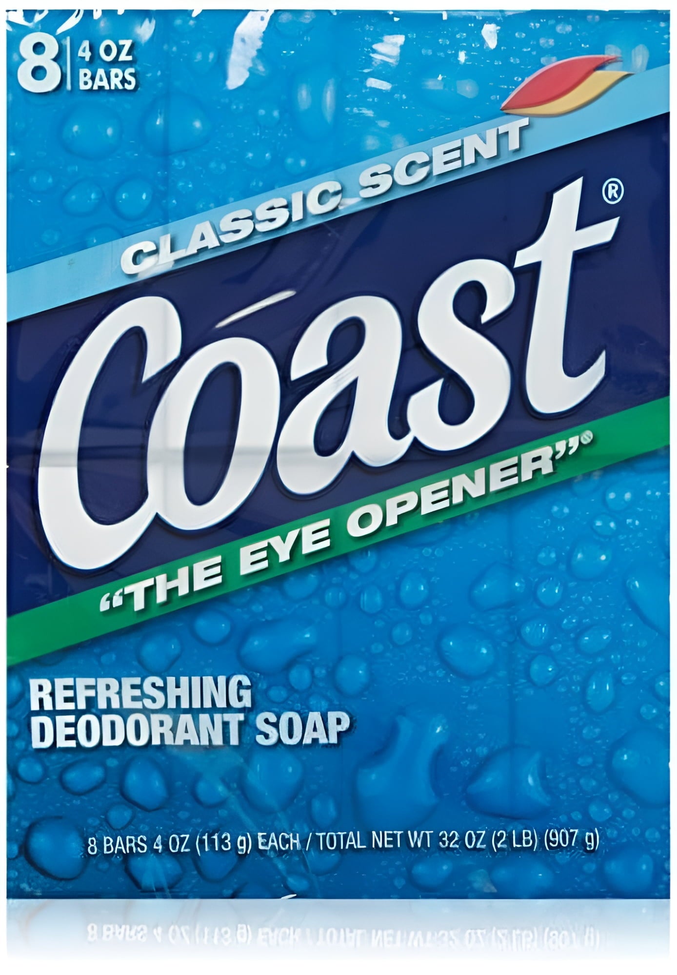 2 Pack Coast Classic Deodorant Soap 4oz 8 Bars Count Each