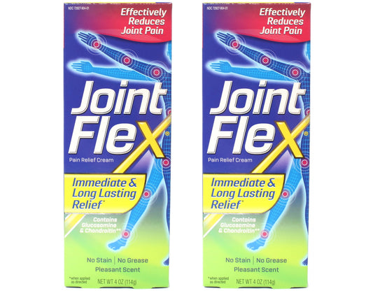 2 Pack - JointFlex Pain Relieving Cream 4oz Each