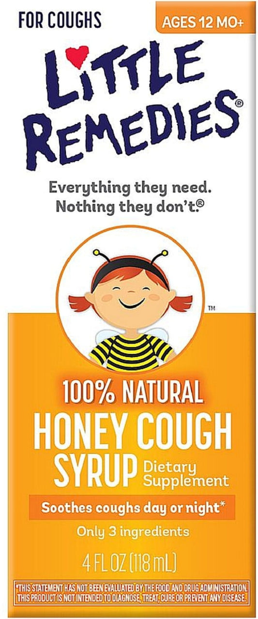 2 Pack - Little Remedies Honey Cough Syrup 4 oz