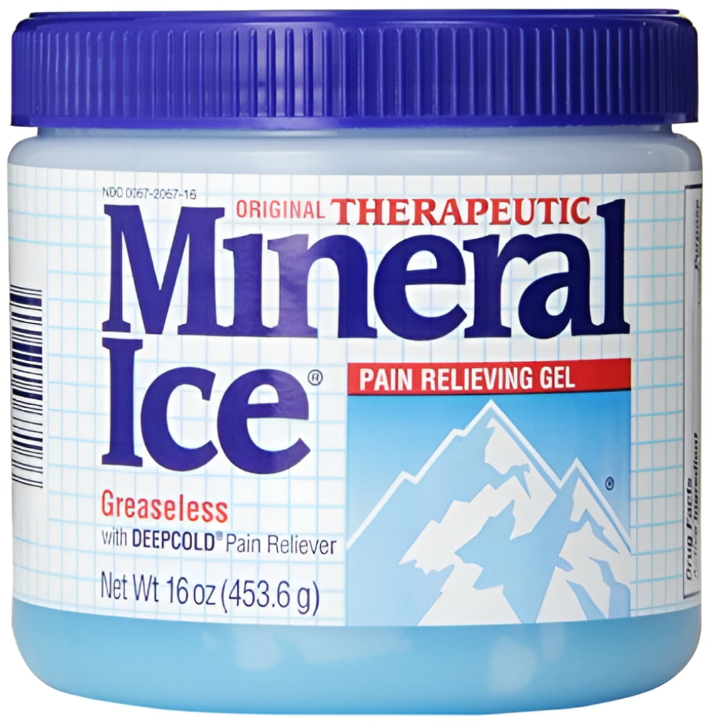 2 Pack - Mineral Ice Topical Analgesic Pain Reliving Gel 16Oz Each