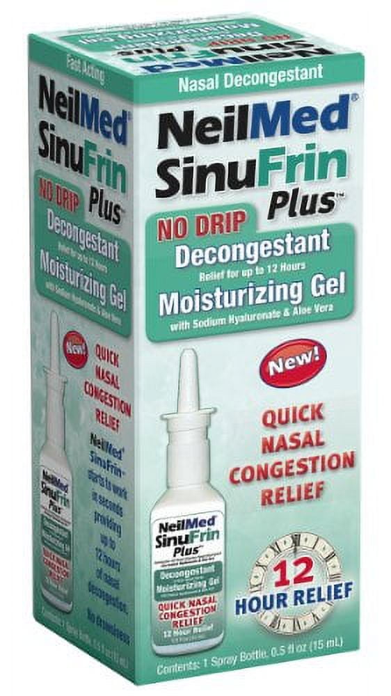 2 Pack Neilmed Sinufrin Plus Decongestant Moisturizing Gel, .5 Fluid Ounce Each