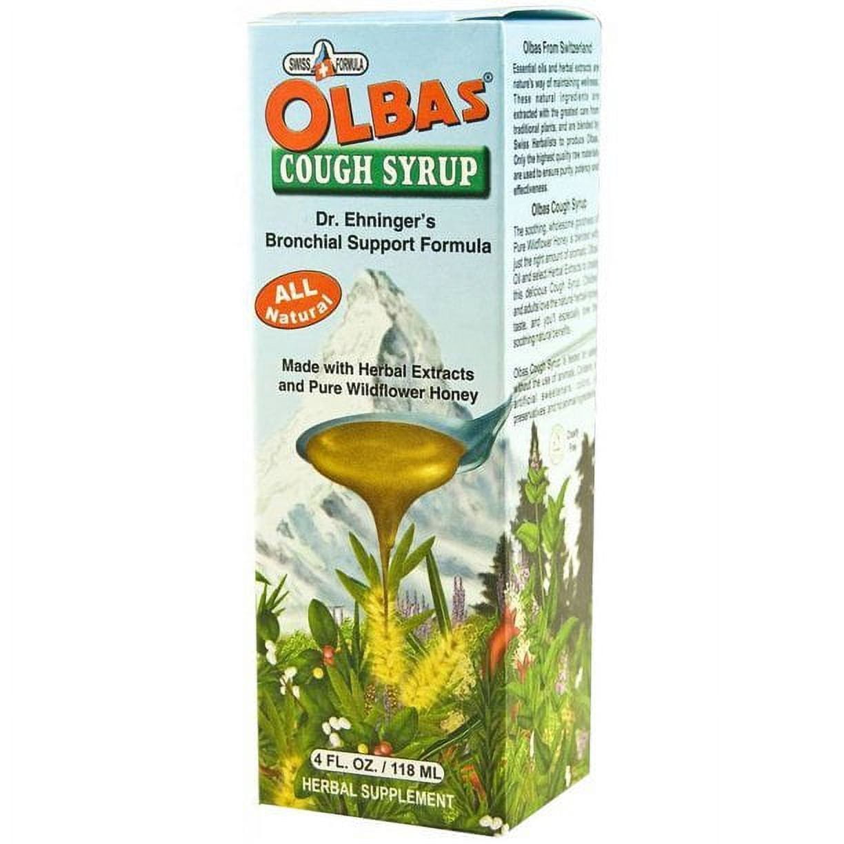 2 Pack Olbas Herbal  Cough Syprup with Herbal Extracts and Pure Wildflower Honey 4 oz