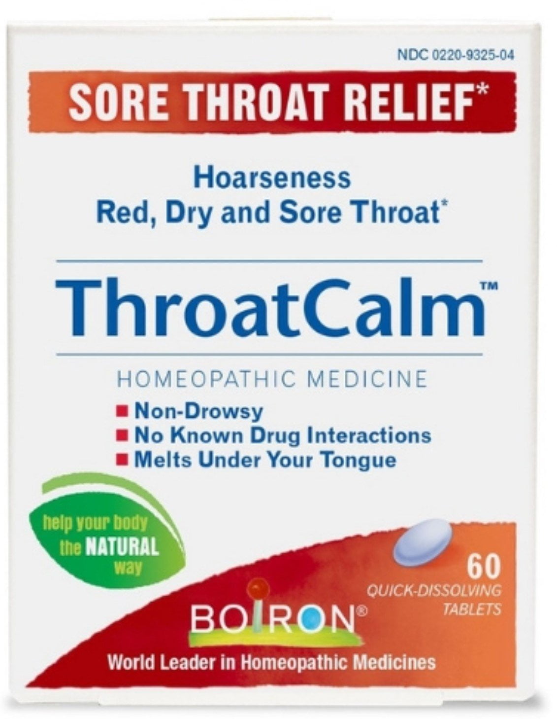 2 Pack - Throat Calm Dissolving Tablets, 60 ea