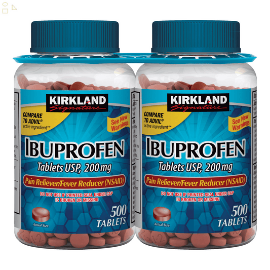 KS Ibuprofen USP 200 mg 500 Tablets - 2 Pack