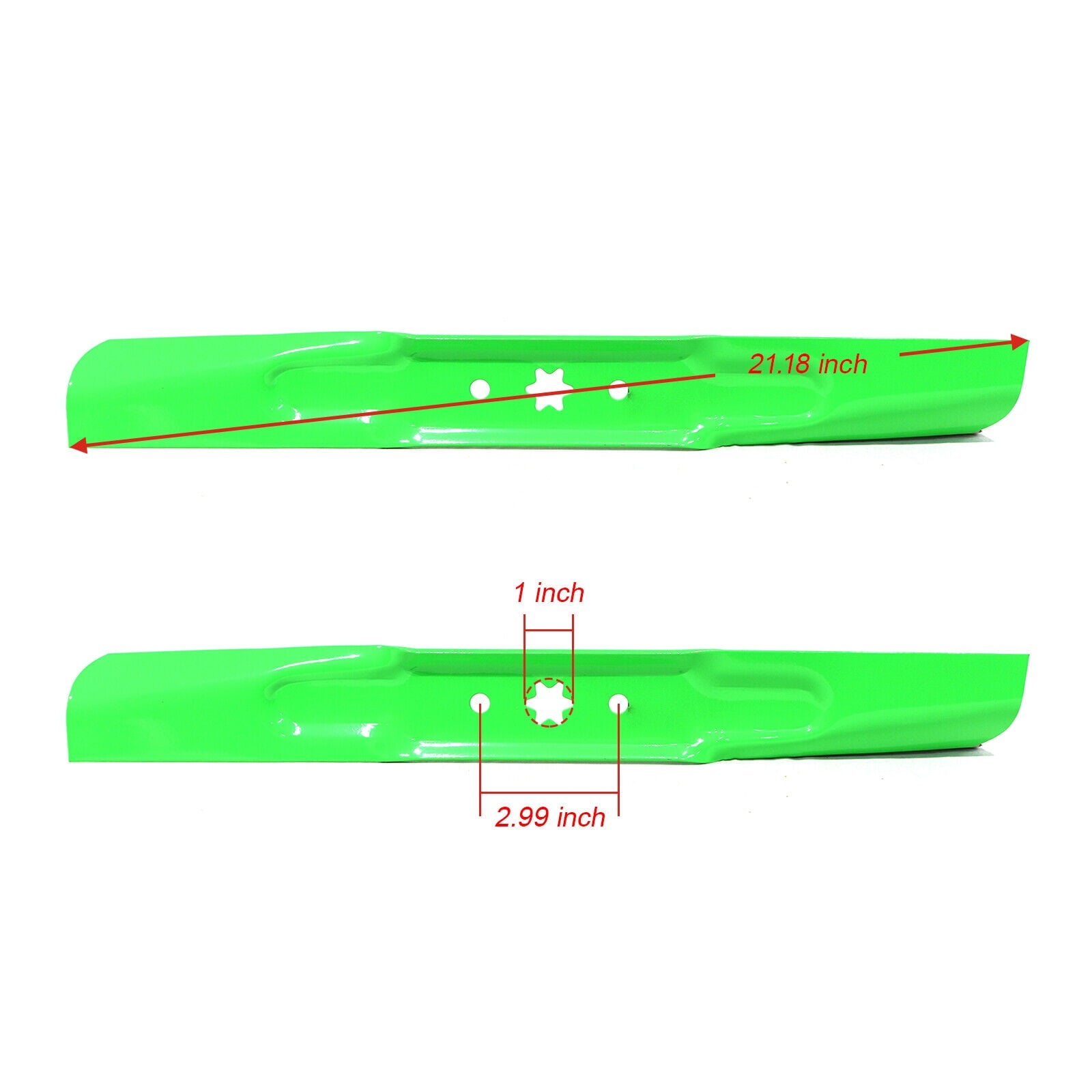 2 x Lawn Mower Blades Compatible with Cub Cadet RZT42 XT1-LT42 XT2-LX42 42" Deck