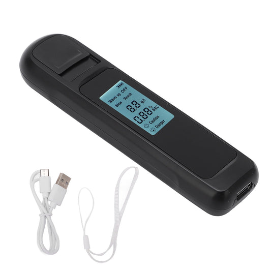 2024 Breathalyzer Breath Tester Meter LED Digital Display Accurate Portable Testing Tool