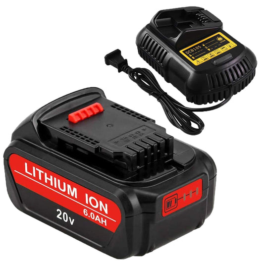 20V Battery & Charger for Dewalt 20Volt Max DCB206 DCB203 DCB204 DCD780 DCD785 DCD795 DCF885 DCF895 DCS380 DCS391 Battery Tools