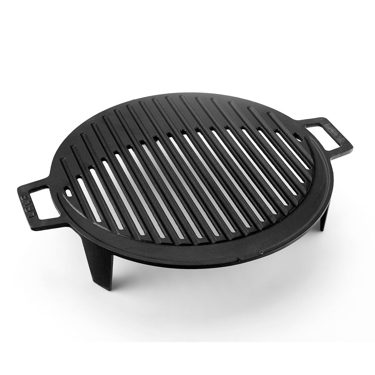 Lava Enameled Cast Iron BBQ Grill 14.5 inch-Charcoal BBQ Outdoor Grill with Assist Handle Self-Stand Round