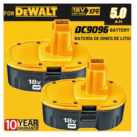 2Pack 18V Battery for Dewalt 18 Volt XRP Battery DC9096-2 DC9098 DC9099 DW9096 (GENERIC)