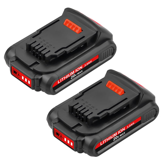 2Pack Replacement for Dewalt 20v Battery 3.0Ah Battery 20 Volt Max DCB201 DCB203 DCB201 DCB204-2