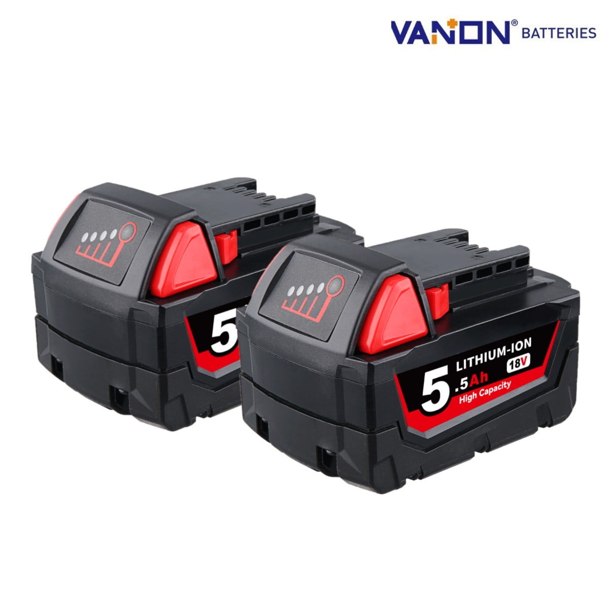 2Pack for Milwaukee 48-11-1850 18V Li-Ion M18 7000mAh Battery 48-11-1852 48-11-1850 48-11-1840 48-11-1890 48-11-1828