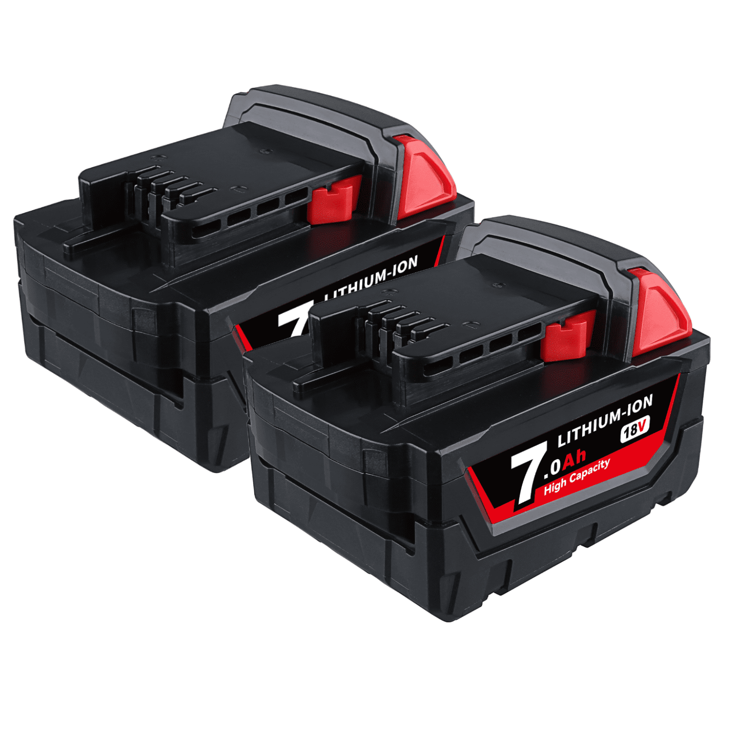 2Pack for Milwaukee- 48-11-1852 M18 LITHIUM XC 7.0Ah Extended Capacity Battery Pack 48-11-1860 48-11-1850 48-11-1820