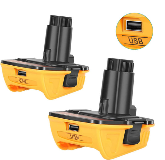 2X DCA1820 20V Max to 18V Adapter Converter for Dewalt 20 Volt Li-ion Battery