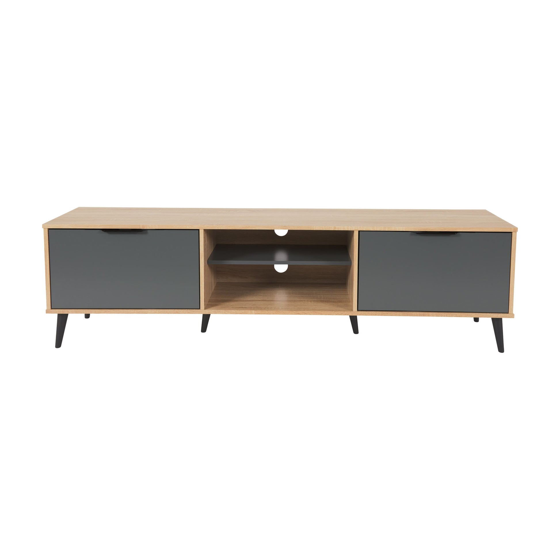 CorLiving - Cole Collection TV Stand with Cabinets for Most TVs up to 85"