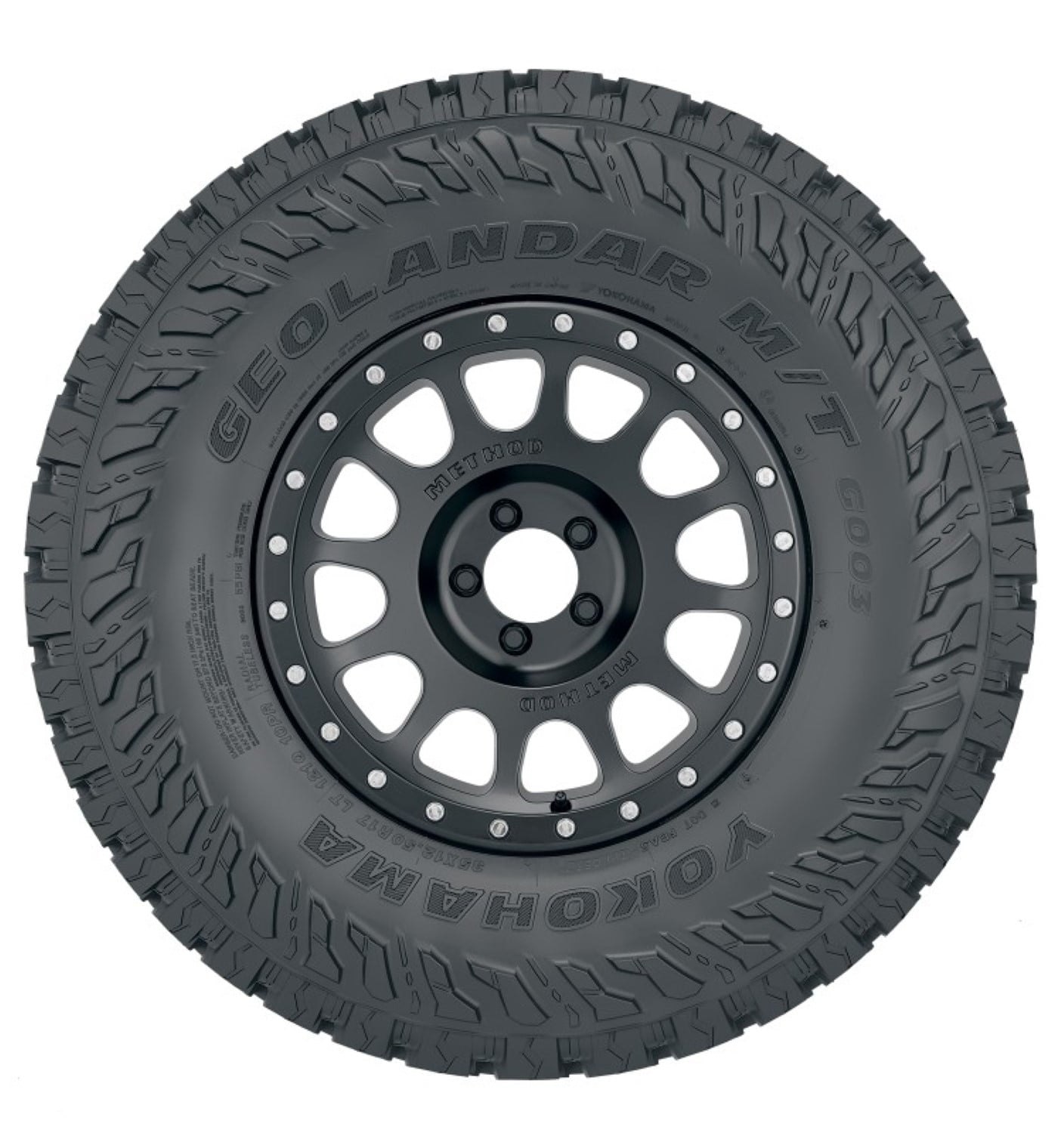 Yokohama Geolandar M/T G003 Mud Terrain LT37X12.50R20 126Q E Light Truck Tire