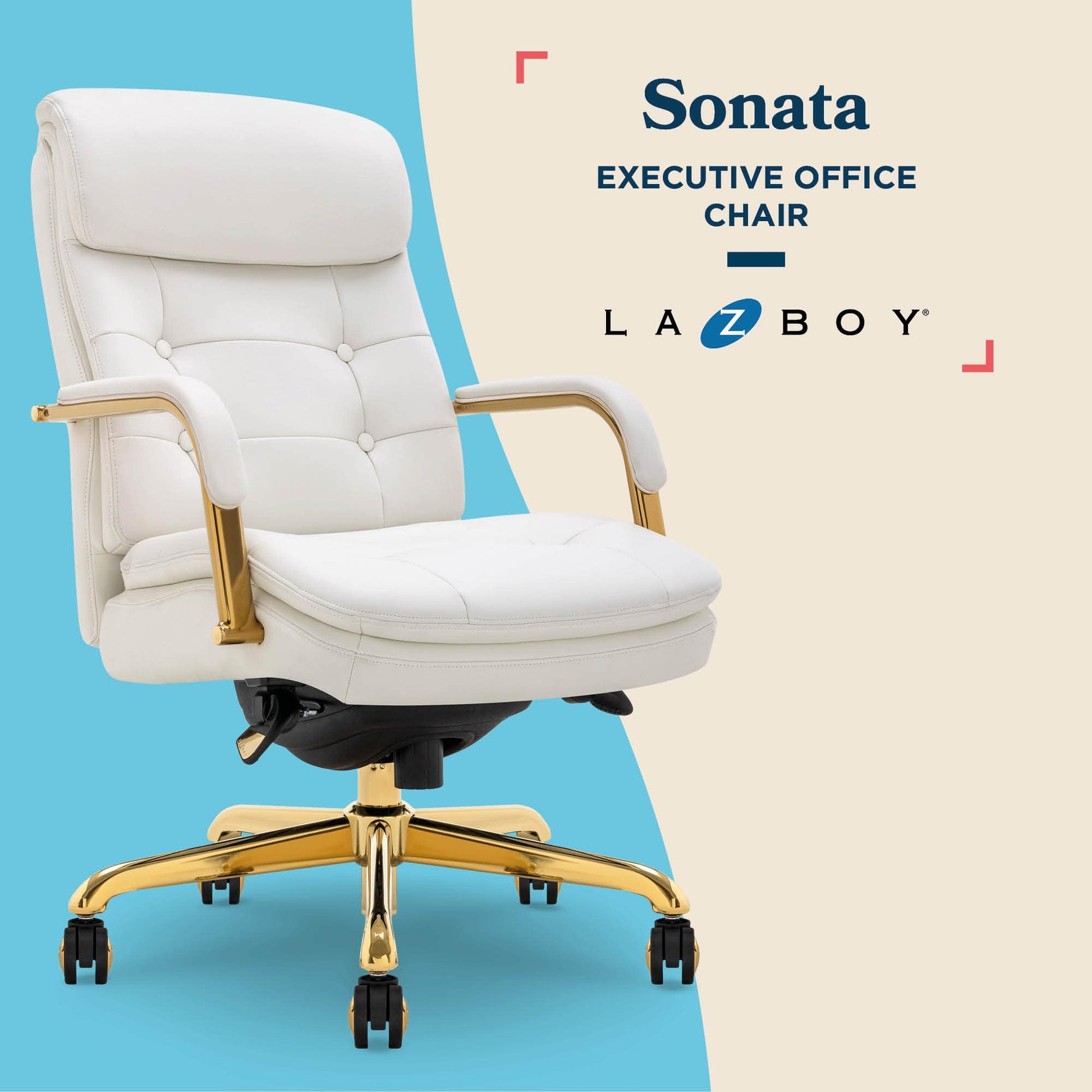 Sonata Executive Mid-Back Bonded Leather Office Chair