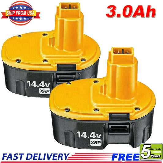 2x 14.4VOLT For DEWALT DC9091 XRP 3.0AH BATTERY PACK Ni-MH DW9091 DW9094 DE9038