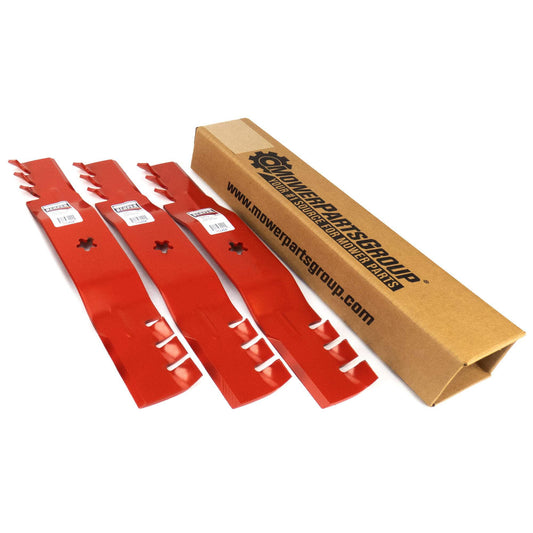 (3) Mulching Blades for Husqvarna 54" Decks 532187255 532187256