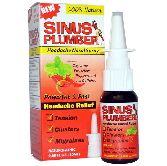 3 Pack Sinus Plumber Headache Nasal Spray, 0.68 fl oz - 3 Bottle Deal