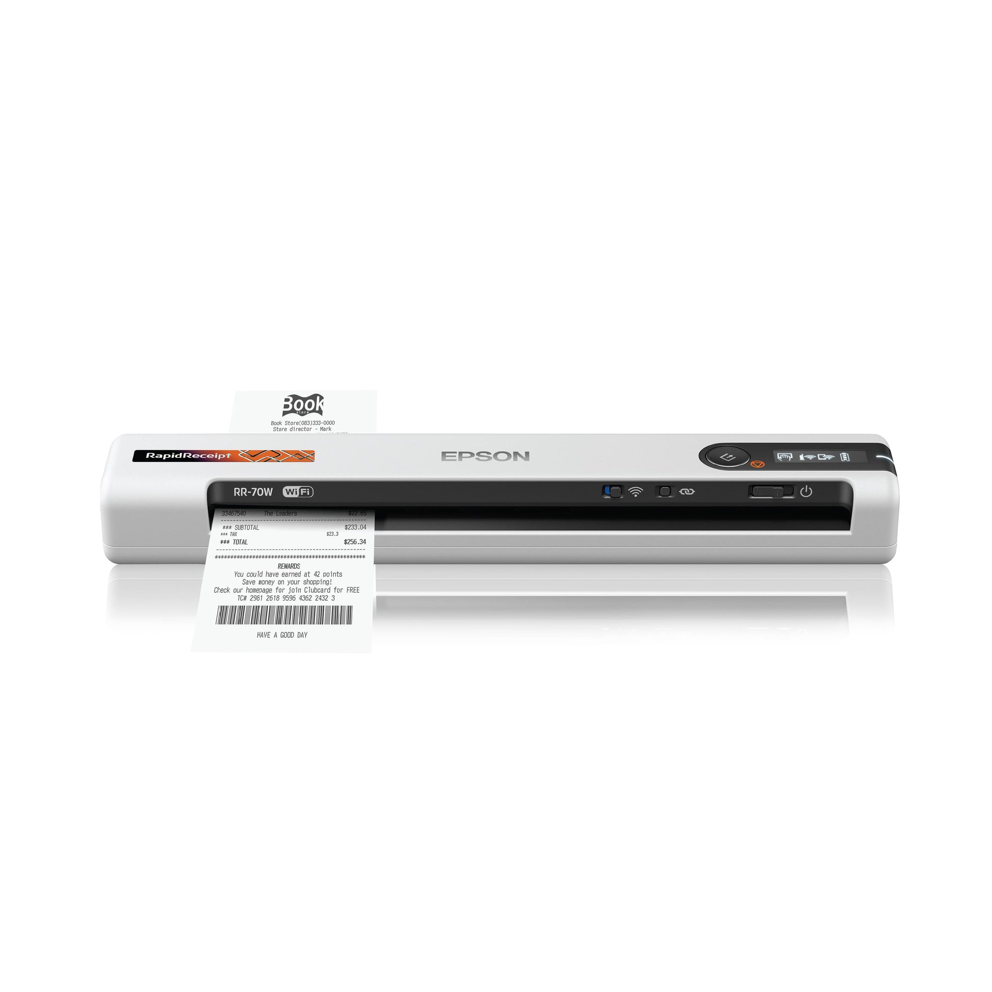 RapidReceipt RR-70W Wireless Mobile Receipt and Color Document Scanner