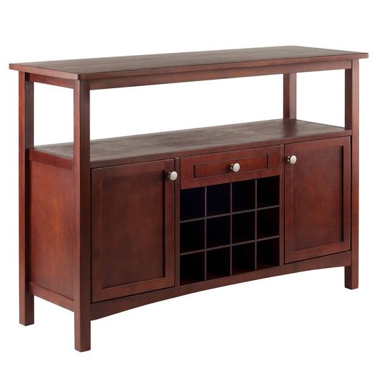 Winsome Colby Wine Rack Buffet Table Storage Cabinet