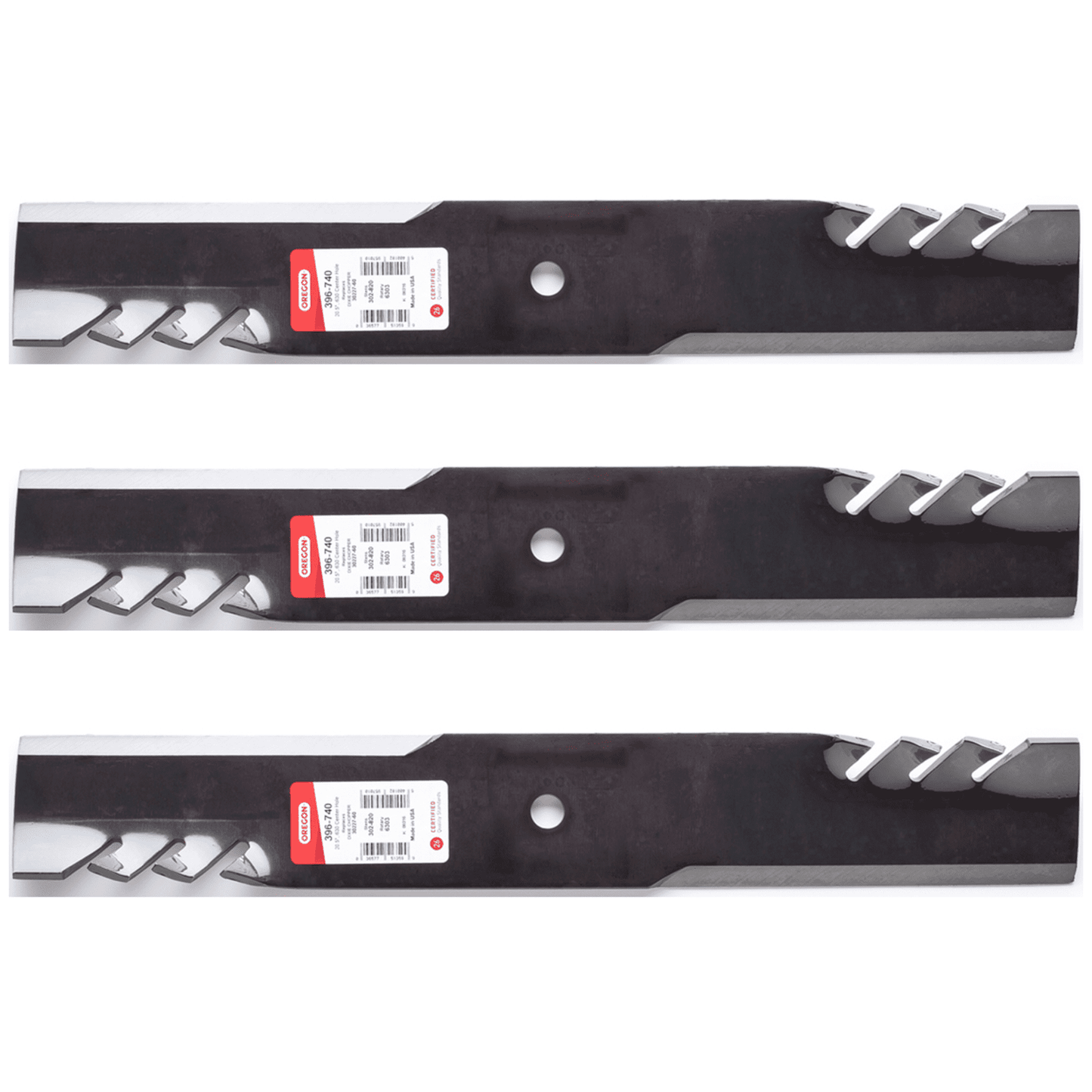 3PK Oregon 396-740 G6 Gator Blades for Dixie Chopper 30227-60 Exmark 103-0301 Gravely 046999